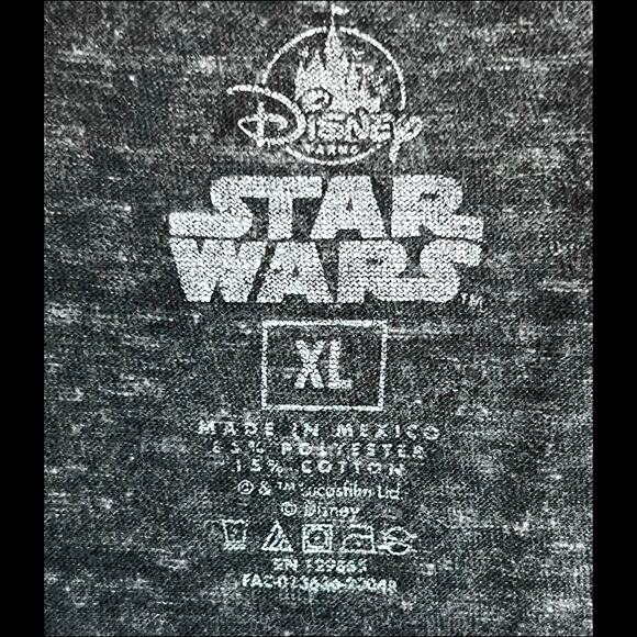 Star Wars Empire Strikes Back 40th Anniversary Tee Shirt XL Disney Heather Gray - Picture 4 of 9